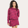 <span class="grassetto"> FELPA </span> Colletto Texture Magenta
